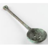 Saxon Spoon Pendant with Cross, ca. 700 AD religious spoon with four dots forming a cross;