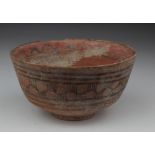 Indus Valley Potter Bowl, C. 3300 - 2000 B.C. Harappan Culture Terracotta Bowl with painted