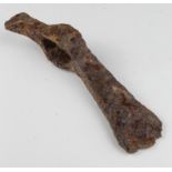 Viking iron throwing axe. 10th century A.D