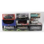 Slot Cars. Nine boxed slot car models, makers include Scalextric, Formula Senna, Slot.it, Sloter,