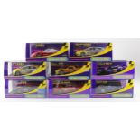 Scalextric. Eight boxed Scalextric models, comprising Seat Leon (C2825); Porsche GT3R (C2664);