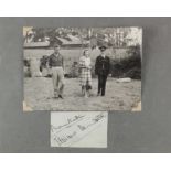 Mountbatten (Louis, 1900-79). An original autograph of Louis & Edwina Mountbatten, on a single