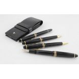 Montblanc. A Montblanc Meisterstuck pen & pencil set, comprising fountain pen (GV1093644); ballpoint