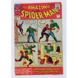 Amazing Spider-Man. The Amazing-Spiderman comic # 4 1963 (The Sandman), colour illustrations