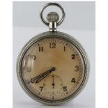 British Military Issue General Service Time Piece (GSTP). The cream dial with arabic numerals and