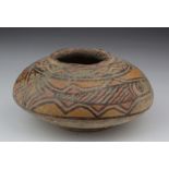 Indus Valley Pottery Bowl, C. 3300 - 2000 B.C. Harappan Culture Terracotta bowl with painted