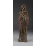 Northern Chi Standing Figure, C. 550 - 577 A.D. Northern Chi cloaked standing figure. Undamaged. 240