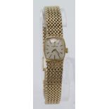 Ladies Omega 9ct Gold cased wristwatch on original 9ct Gold bracelet, with original Omega guarentee,