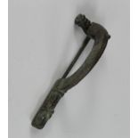 Roman Legionary Bow Type Brooch, C. 100 A.D. Complete original condition with pin intact. Nice