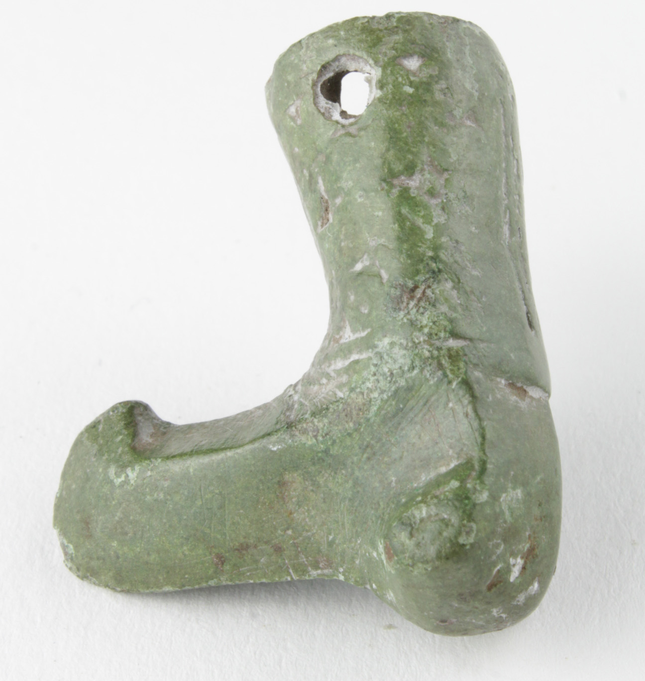 Viking Eagle Head whip Terminal, ca. 900 AD, cast staff or whip terminal shaped as an eagle head;