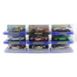 Scalextric. Nine boxed Scalextric models, comprising Lewis Hamilton (C2880); Aston Martin DBR9 (