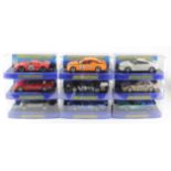 Scalextric. Nine boxed Scalextric models, comprising Nissan GT-R (C3072); Ford GT40 (C3630); BMW