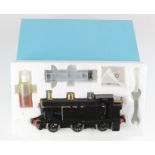 Leech O gauge Live Steam 0-6-0T tank locomotive, with instructions, syringe, funnel, etc.