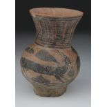 Indus Valley Pottery Vase, C. 3300 - 2000 B.C. Harappan Culture Terracotta Vase with Antelope