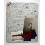 Australian WW1 interesting - items relating to John Greafell Hall 22nd Battn AIF, with diary,