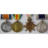 1915 Star Trio (CH.16650 Pte R G Hatton RMLI), and GV Naval LSGC Medal (CH.16650 R G Hatton MNE.