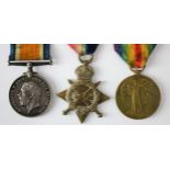 1915 Star Trio to K.7271 A E Lacey ACT.L.STO RN. With copy service papers, born Deptford, London. (