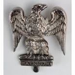 Badge - Royal Scots Greys silver Officer’s badge - hollow construction. Pin fitting (did have 2 lugs