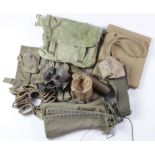 Assorted Militaria including 1908 Pattern Haversack and Web Shoulder Strap, 1918 Dated American