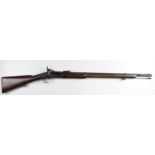 19th Century 2 band snider military rifle with Enfield 1871 dated lock VR & Crown with various stock