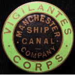 Badge - Manchester Ship Canal Co., WW1 V.T.C. Badge - Vigilantes Corps.