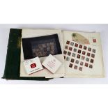 GB - QV Penny Red collection in 2x albums, stockcard, and 2x cigarette packets. London numbered