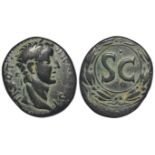 Augustus colonial bronze of c.29mm. of Seleuis and Piera, Antiochia ad Orontem, reverse:- Large S