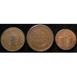 Norfolk, Tunstead and Happing [workhouse] copper penny, of the 19th. century, 1812, Withers 1140,