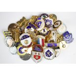 Football badges (approx 40).