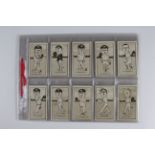 R & J Hill - Caricatures of Famous Cricketers 1926 part set 48/50 cat £192 P-VG