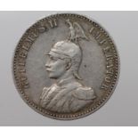 German East Africa silver Half Rupee 1891 VF