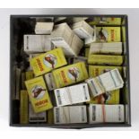 Tin containing quantity of cards, mainly Ogden issues, many in Ogden cigarette packets, majority G -