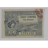 Olympics - Paris 1900 original ticket, held as part of the Paris Exposition (1)