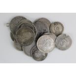 Mixed lot of silver milled coinage William III to Edward VII includes some Maundy coinage and a