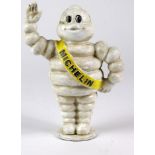 Cast iron Michelin Man money box, approx 8½" tall. a/f