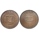 Norfolk, Norwich copper twopence by Robert Blake, Withers 910, very difficult to find in this grade,
