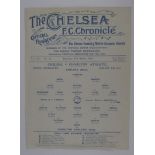 Chelsea v Charlton Athletic 21/3/1925 London Combination