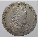 Sixpence 1787 no hearts, nEF