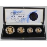 Four coin set 1982 (£5, £2, Sovereign & Half Sovereign) FDC boxed as issued