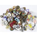 Badges, mixed lot (150 approx) includes some tin badges.