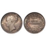Shilling 1858 GVF with a nice tone