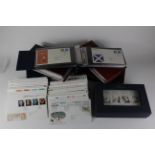 Large banana box of GB FDC's in 5x albums, plus loose   (qty)   Buyer collects