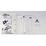 Scottish Rugby Union collection of post match Menus Invitations etc v England 1960/1982/1984/1990/