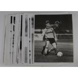 Wolverhampton Wanderers B & W Press photos 10"x8" all c1980's early 1990's. All match action shots