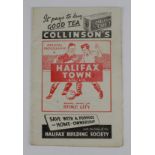 Halifax Town v Stoke City special edition programme for the FAC visit of Stoke 31/1/53, signed by