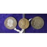 Edward VIII related medallions (3): 2x John Pinches cased silver(?) medals commemorating his death