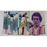 Southampton FC nice collection of coloured head & shoulders photos 5"x3½" privately taken. Signed (