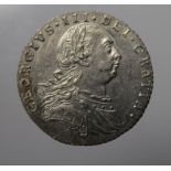 Sixpence 1787 (no hearts) aEF