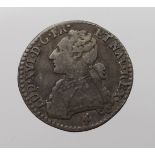 France Louis XVI silver 12 Sols (1/10 Ecu) 1782A, KM# 568.1, toned nVF