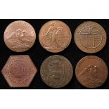 Norwick, Norfolk, 18th. century copper halfpenny tokens, D&H 31 hint of lustre EF, D&H 32 x2 EF